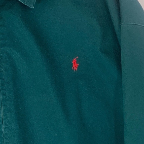 VTG Polo Ralph Lauren Harrington Jacket Mens XXL Green Plaid Lined Bi Swing Y2K - Picture 5 of 13